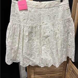 Kate Spade white butterfly  Skirt.